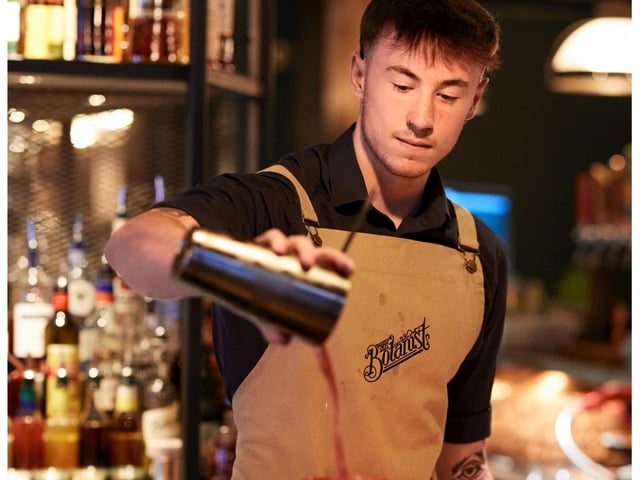 The Botanist has a skilled team of bartenders on hand to make delicious cocktails.