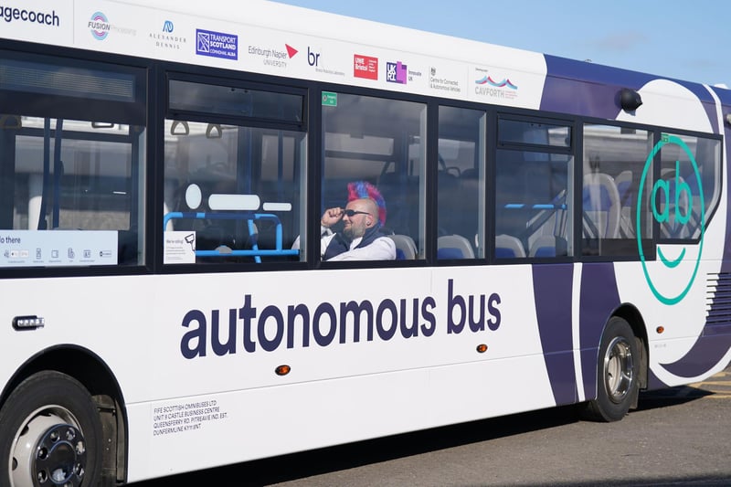 Five autonomous buses will operate the route between Ferry Toll park-and-ride and Edinburgh Park from Monday..
Stagecoach director Sam Greer said: "I would say to anyone who is a bit cautious about using the vehicle not to be, there is a full safety case that has been worked through.
The vehicle has been certified as safe for public use."