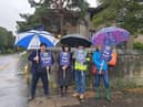 Picket lines all over Scotland of EIS SRUC members taking industrial action for the first time (Photo: EIS).