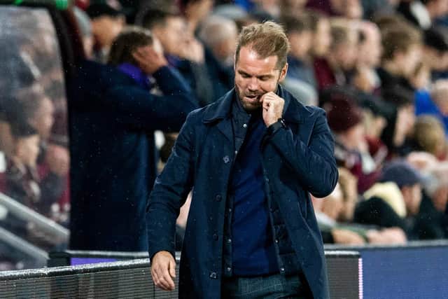 Hearts manager Robbie Neilson saw his side lose 3-0 at home to Fiorentina.
