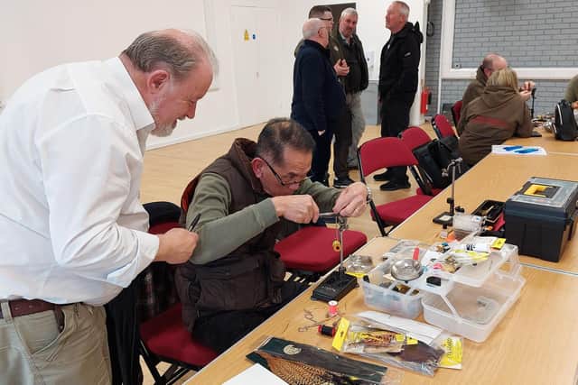 John Ferguson watches G P Goh tying at Howden Park Centre at the last meeting in April. Picture Nigel Duncan