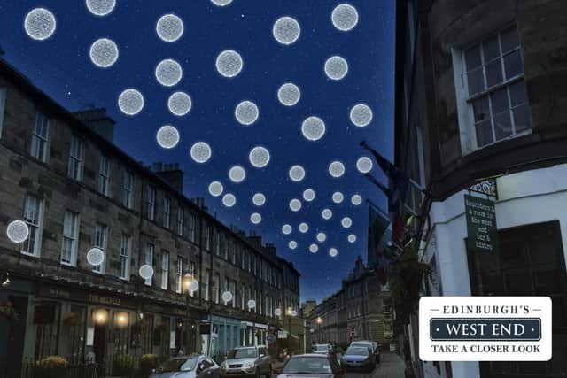 A mock-up of what the proposed lights could look like. Picture: Edinburgh's West End