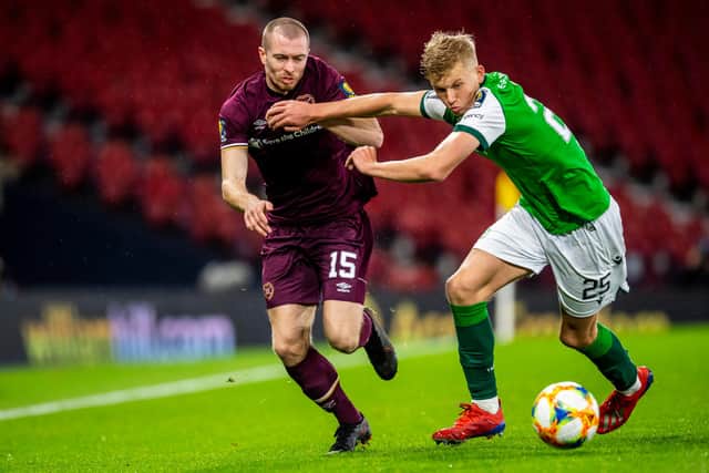 Irving did not rub it in to friend Josh Doig, who was on the losing side for Hibs.
