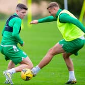 With their Hibs colleagues in winning form, Kevin Nisbet and Ryan Porteous are having to wait for their opportunity to regain their starting positions. Photo by Mark Scates/ SNS Group