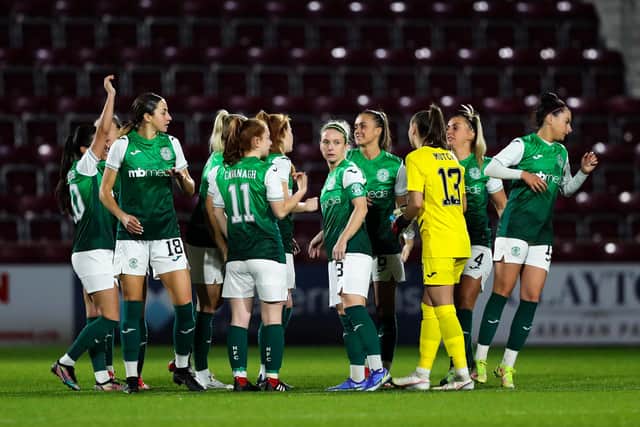 Hibs Women ended the first half of the season with victory over Hearts - and would love to start off 2022 with a win against Celtic