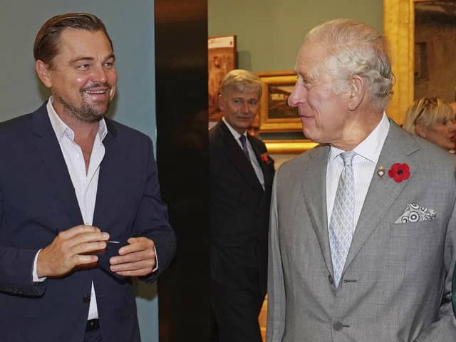 Prince Charles met Leonardo DiCaprio at the summit.