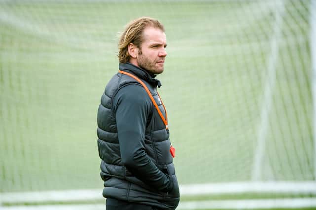 Hearts manager Robbie Neilson at Riccarton.