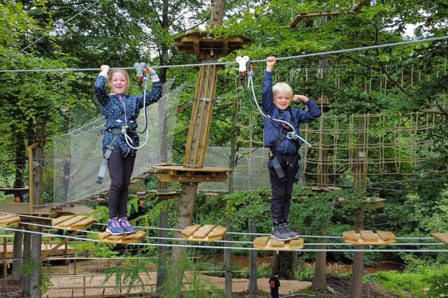 The Go Ape site is now open in Dalkeith Country Park.