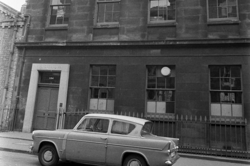 The exterior of St Stephen's School in St Stephen Street, Stockbridge, Edinburgh, in June 1971.