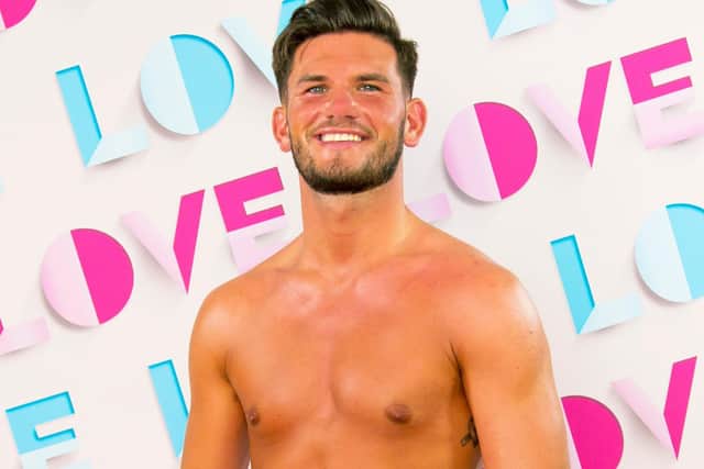 Harry Young from Glasgow has been dumped from Love Island (ITV)