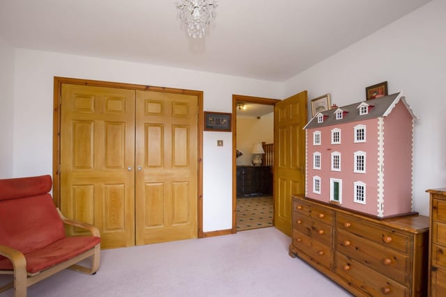 The North Queensferry property's fourth double bedroom is currently used as a study.