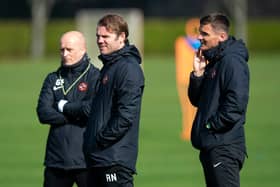 Gordon Forrest, left, and Lee McCulloch, right, worked with Robbie Neilson at Dundee United.
