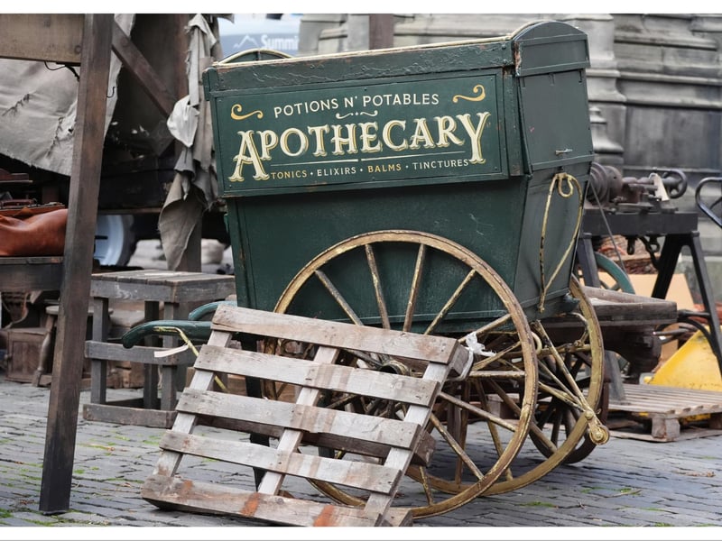 Props on set during the filming of Guillermo del Toro's Frankenstein in Edinburgh. Picture date: Friday September 13, 2024.