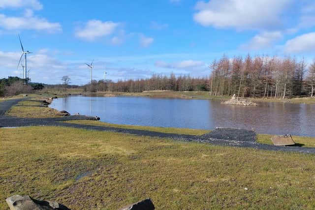 The view of the main lake from the car park at Drumtassie. Picture: Nigel Duncan