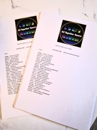 Learning the lines as Craig and Debbie begin rehearsals