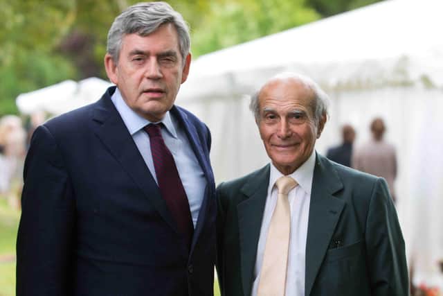 Gordon Brown with Dr Hector Chawla     Picture: Alex Hewitt