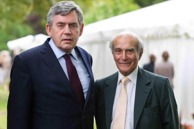 Gordon Brown with Dr Hector Chawla     Picture: Alex Hewitt