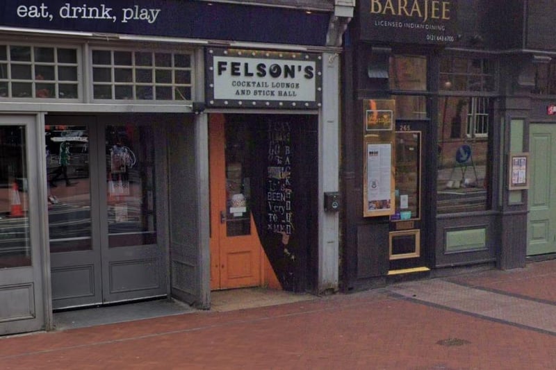 Felson's is a great drinking den to head to if you're without a ticket for the Aston Villa versus Hibs match and on the hunt for places to watch all the footie action. This pub is just to the west of the city centre, next to the canal.