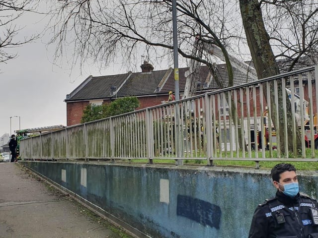 Three people were assessed by paramedics after the explosion. Picture: Habibur Rahman