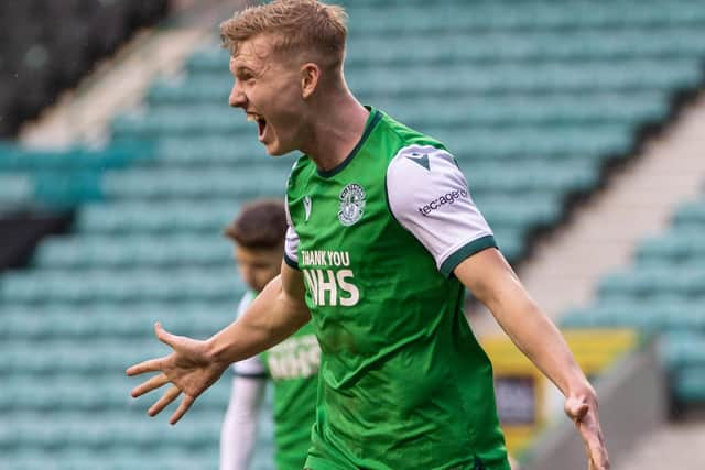 Josh Doig  -  reported to be the subject of a £4m offer from Watford - is among a clutch of players who could move from Hibs following the Scottish Cup final. Photo by Craig Williamson / SNS Group)