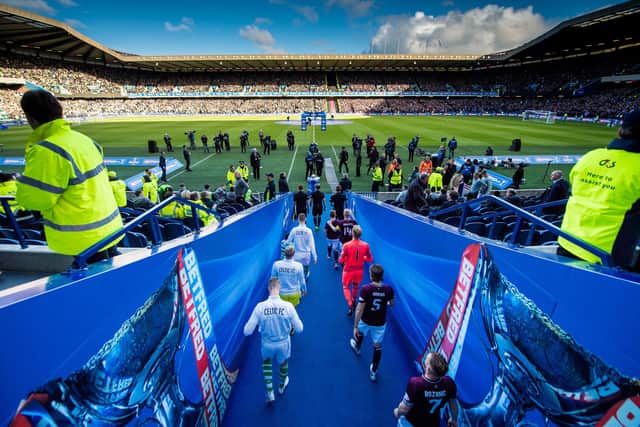 BT Murrayfield hosted the 2018 Betfred Cup semi-final between Hearts and Celtic in 2018.
