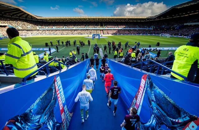 BT Murrayfield hosted the 2018 Betfred Cup semi-final between Hearts and Celtic in 2018.