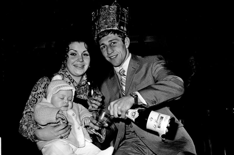 Ken was welcomed home when he first became world champion by his wife Carole and their baby boy Mark.