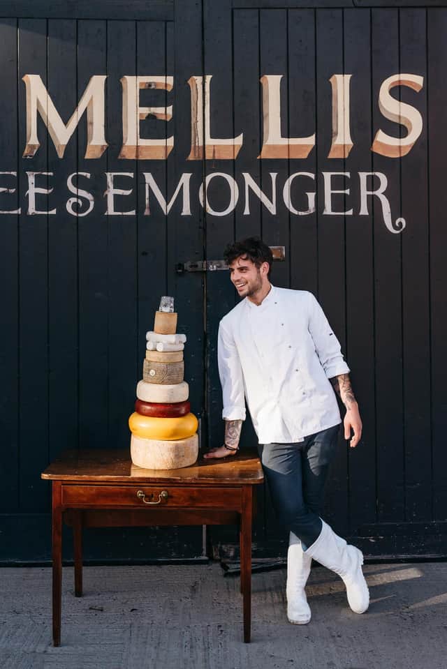 Rory Mellis with cheese cake Pic: Amelia & Christian Masters