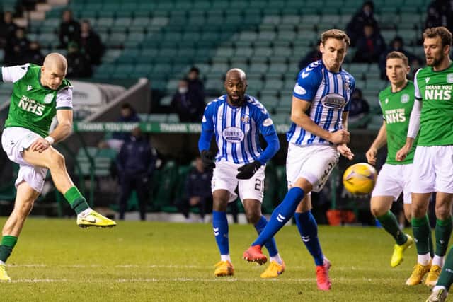 This Alex Gogic goal against Kilmarnock at Easter Road in January was a belter