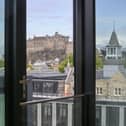 This property at Quartermile offers spectacular views of most of the city centre including Edinburgh Castle.