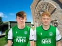 Josh O'Connor, left, and Jack Brydon hit doubles as Hibs recorded an emphatic win against Celtic