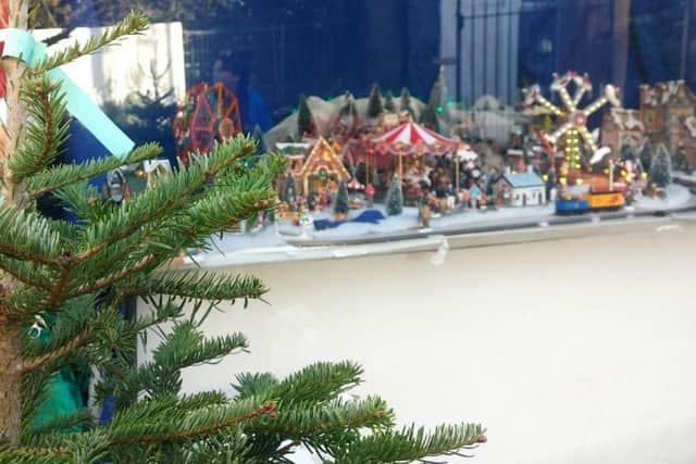 Real Christmas trees for sale along Mayfield Gardens