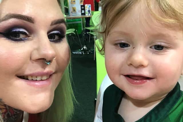 Her family have rallied around her to help care for her six children as she is in hospital undergoing gruelling chemotherapy