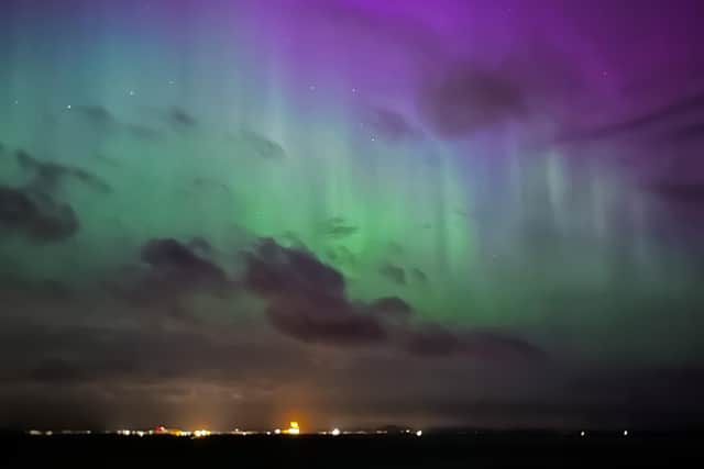 This snap of the stunning Aurora Borealis display was taken on Longniddry Beach. (Photo credit: Shaun Alexander/Dreaming of Scotland)