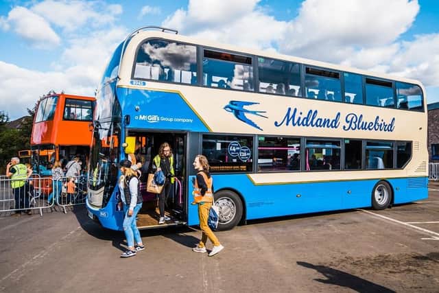 McGill's new Midland Bluebird livery. Picture: McGill's Buses