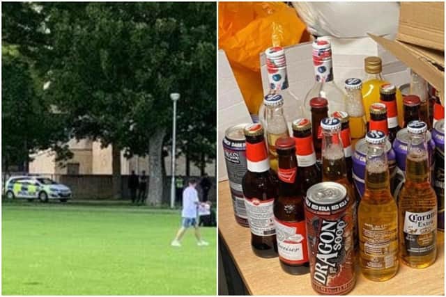 Police in Edinburgh have issued fixed penalty fines to revellers for “urinating” in The Meadows last night.