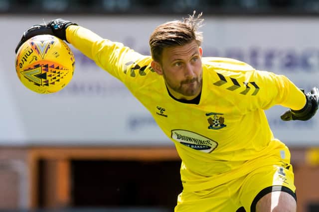 Danny Rogers in action for Killie in a pre-season fixture