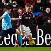 Dundee's Cammy Kerr and Hearts´ Taylor Moore