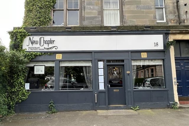 The award-winning New Chapter restaurant in Eyre Place, on the edge of the New Town, regularly features among the top 10 Edinburgh restaurants on Trip Advisor.  Spread over a ground-floor main dining area with bar and two basement dining areas, it can accommodate up to 90 customers.  New Chapter opened in 2015, but a restaurant has traded from the site for well over 30 years. The site has always proved to be popular given the high-quality trading area and demographics on the doorstep.  And it is advertised as an Ideal opportunity for a chef-patron.  Asking price: On request.