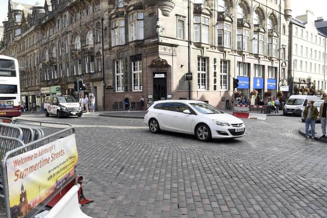 Pedestrians will need more pavement space to stay 2m apart when the lockdown is eased. Picture: Lisa Ferguson.