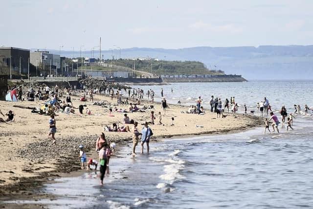 Portobello beach is a popular swimming spot, however, it is not the cleanest.