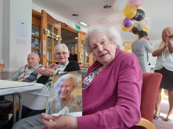 Mary, who has lived at Royston Mains Close for 11 years, received a letter in the post from the Queen congratulating her on a milestone birthday.