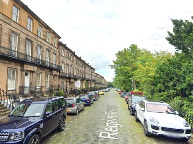 A stone's throw from the Palace of Holyroodhouse, Regent Terrace is made up of classical townhouses and includes the United States Consulate. House prices average around £1,529,000