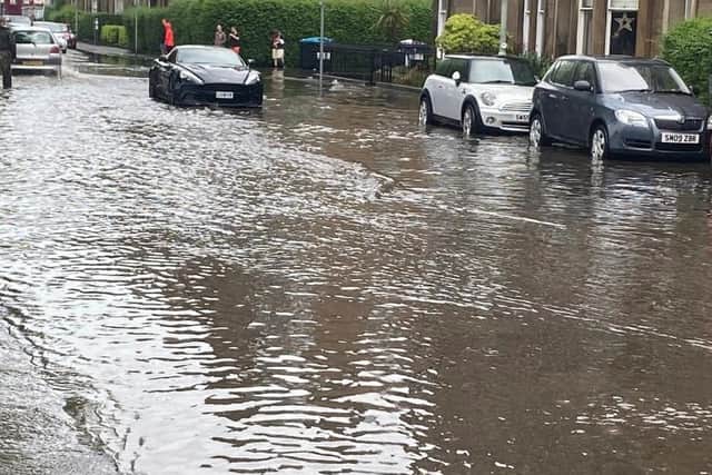 Flash flooding brought chaos to Edinburgh in July