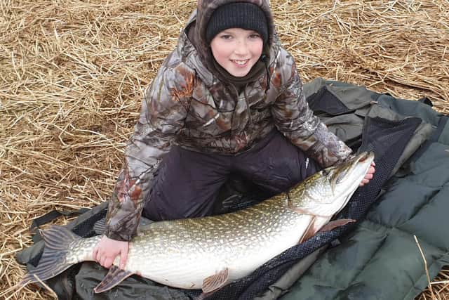 Ben Divens with his pike