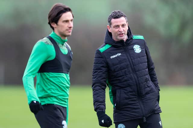 Hibs manager Jack Ross believes tying up the likes of Joe Newell on a new contract is vital as they head into the January transfer window. Photo by Mark Scates/SNS Group