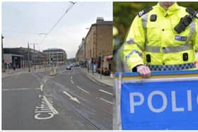 A man has been charged in connection with the death of a pensioner who was hit by a bus in Edinburgh city centre.