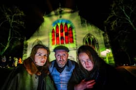 Tam O’Shanter, Tales & Whisky comes to Edinburgh, performed by Fiona Herbert, Shian Denovan and Andy Dickinson.
Pic by: Jim Devine