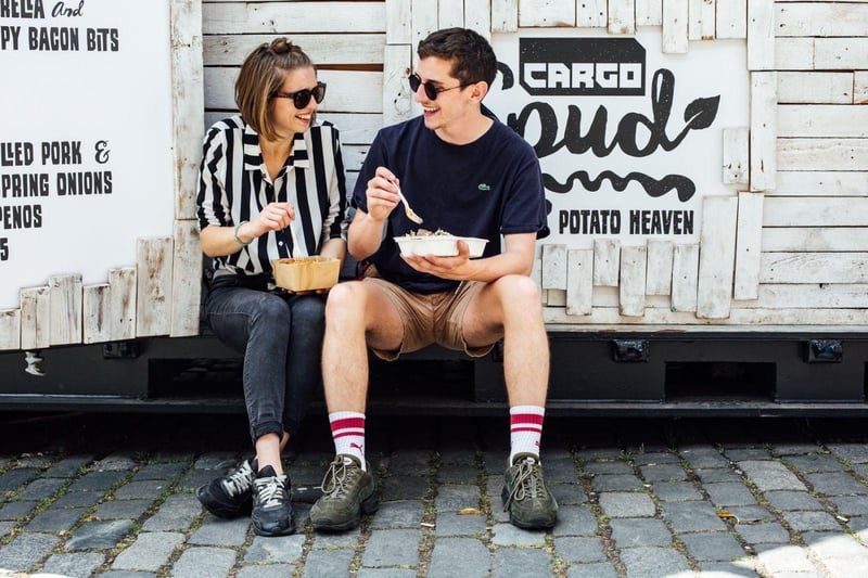 Delicious baked potatoes from Cargo Kitchen, who are transporting festival foods around the globe.