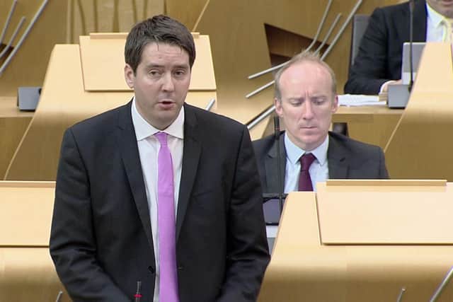 Neil Bibby said taxpayers were funding a seven-day ScotRail service but only getting six days. Picture: Scottish Parliament TV